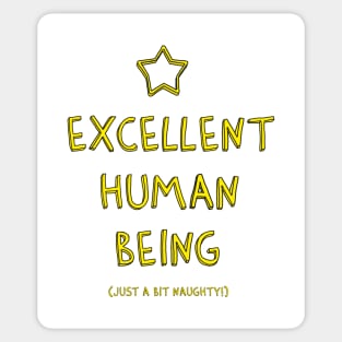 Excellent Human Being. Honest. Sticker